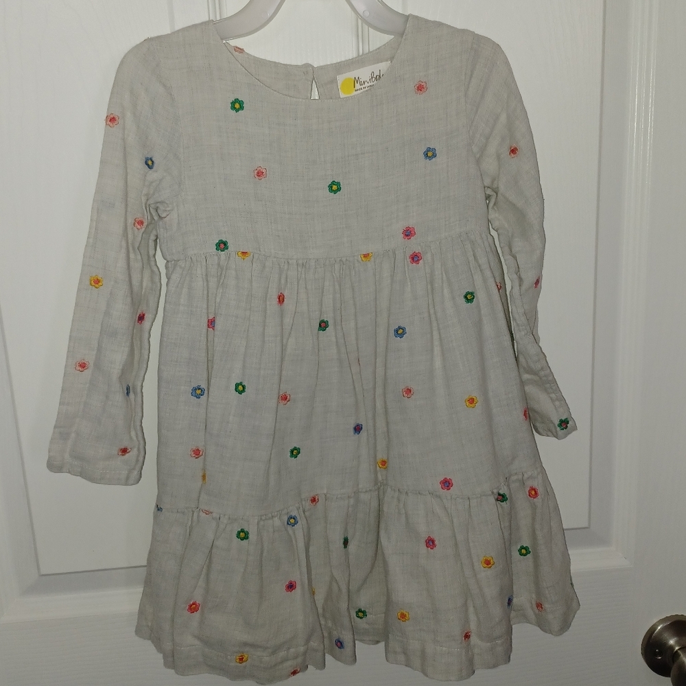 Boden Colorful Embroidered Kids Dress
